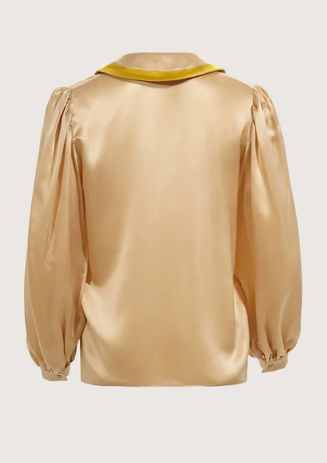 Baseball Nude Blouse|Flabelus