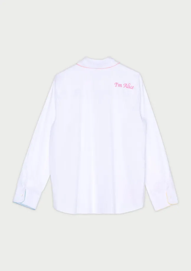 Caterpillar White Shirt|Flabelus Clearance