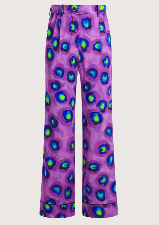Coco Baseball Purple Pants|Flabelus Online