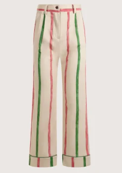 Coco Baseball Striped Pants|Flabelus New