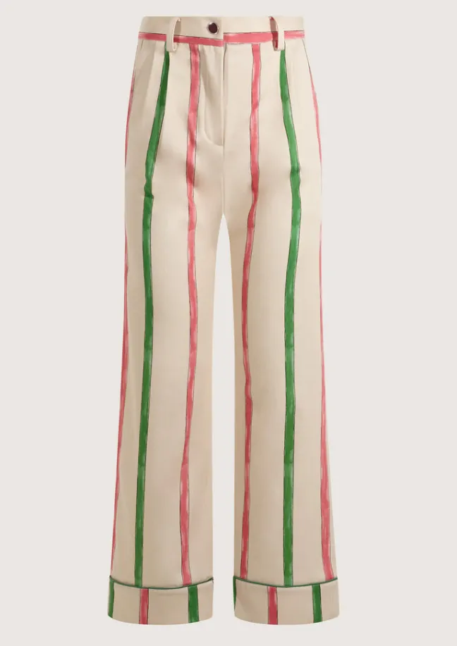 Coco Baseball Striped Pants|Flabelus New