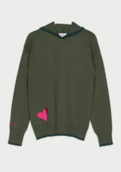 DORMOUSE HOODED JUMPER KHAKI|Flabelus