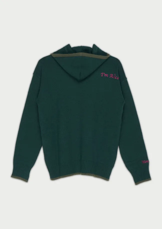 DORMOUSE HOODED JUMPER PETROL|Flabelus New