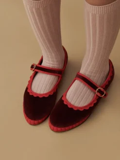 x La Coqueta Kids Burgundy|Flabelus Sale