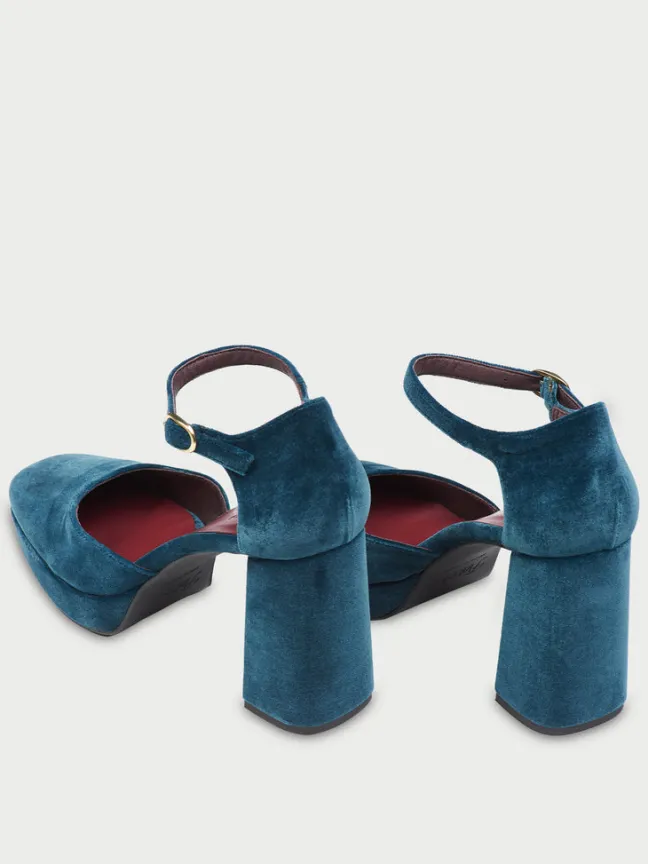 Flamenco Heels Petrol|Flabelus Best
