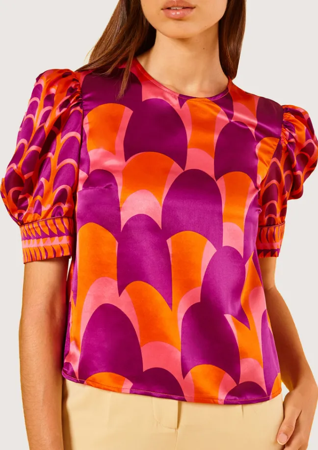 Jean Golf Orange Blouse|Flabelus Outlet