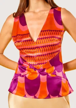 Jean Roller Orange Top|Flabelus Best