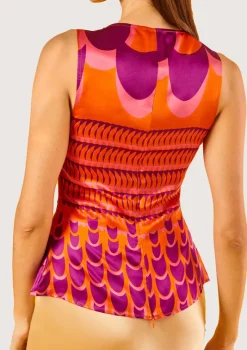 Jean Roller Orange Top|Flabelus Best