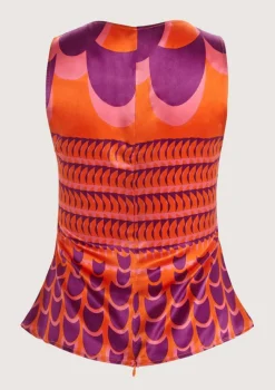 Jean Roller Orange Top|Flabelus Best