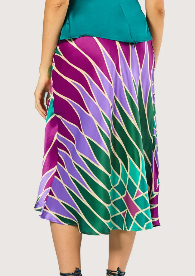 Jean Roller Purple Skirt|Flabelus Online