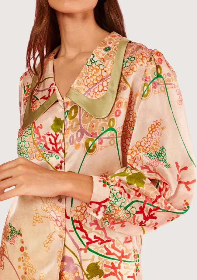 Jeanne Baseball Blouse|Flabelus