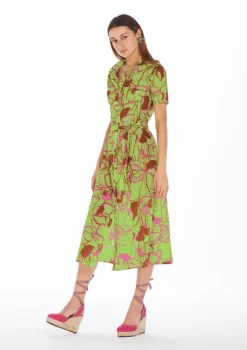 Mei Green Dress|Flabelus New