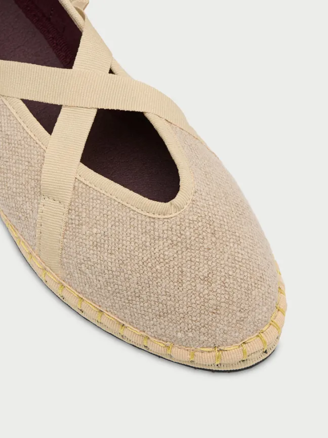 Ribbon Linen Cream|Flabelus Discount