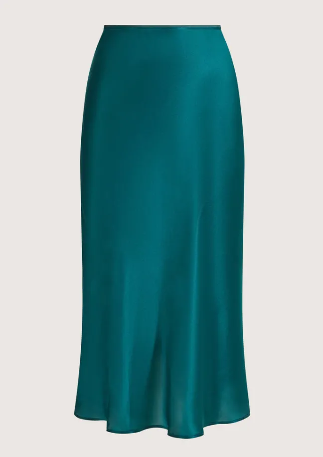 Roller Petrol Green Skirt|Flabelus Discount