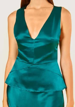 Roller Petrol Green Top|Flabelus Discount