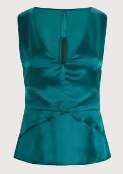Roller Petrol Green Top|Flabelus Discount