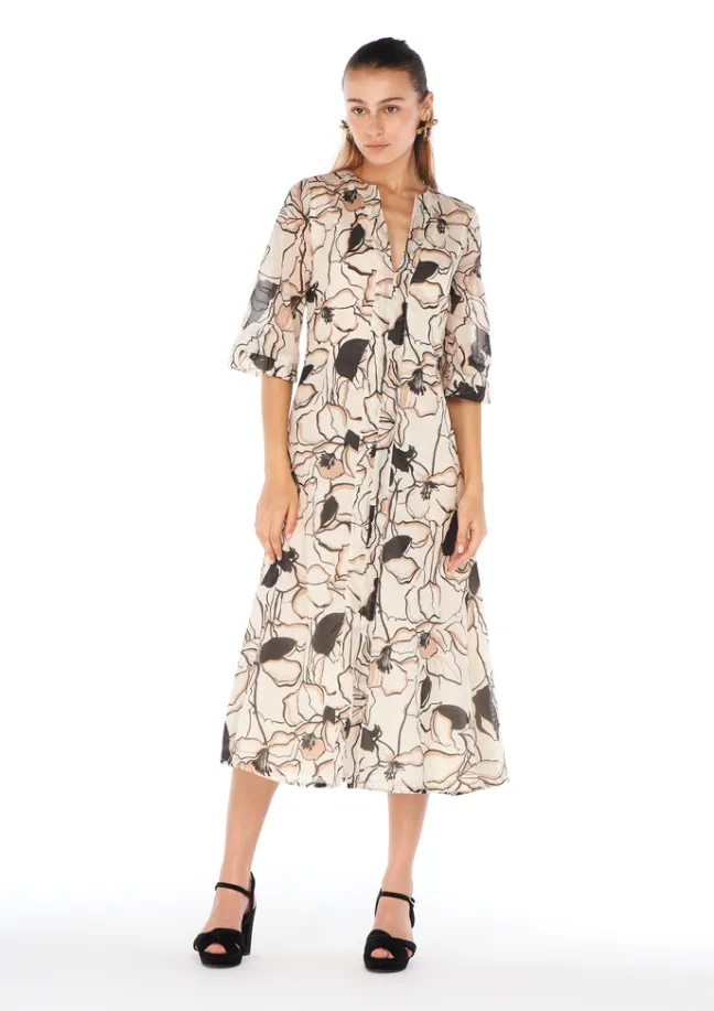 Yao Beige Kaftan|Flabelus Discount
